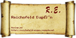 Reichsfeld Eugén névjegykártya
